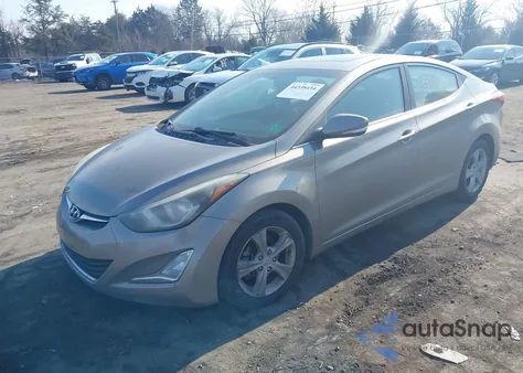 2016 Hyundai Elantra Value Edition z USA, uszkodzony, nr VIN 5NPDH4AE9GH740607